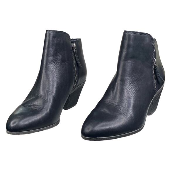 FRYE Women’s Judith Black Leather Side Zip Ankle Boot Size US 8.5 - Picture 6 of 12